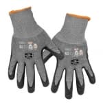 Klein Tools Touchscreen Work Gloves, Cut Level 2, Large, 2-Pair, Gray