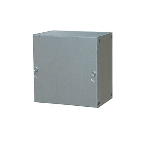 E-Box 8 x 8-in Screw Cover Box, Galvanized Steel, NEMA 1 (E-Box 888SC ...