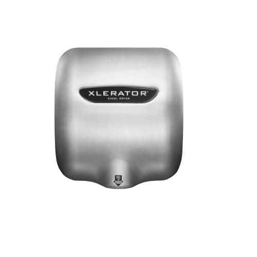Excel Dryer Xlerator Automatic Hand Dryer, Br. Stainless Steel, Custom Image
