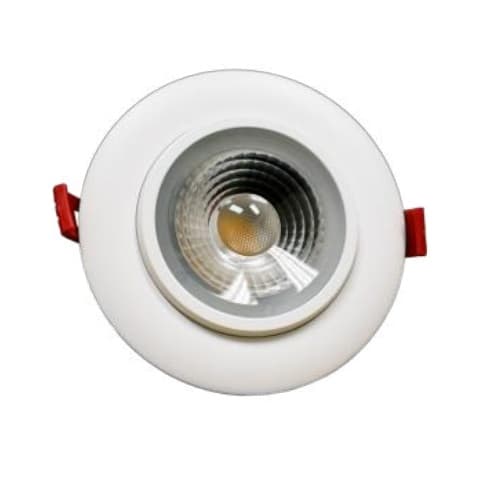 EnVision 4-in 12W SnapTrim Downlight, Gimbal, Round, 120V, Warm Dimming, White