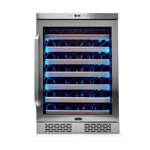 Whynter 85W Wine Cooler w/ Touch Controls & Lock, 54-Bottle, 115V