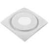 Aero Pure 33W Slim Fit Bathroom Fan w/LED Light, Dimmable, 120 CFM, 1150 lm, 4000K, White