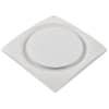 Aero Pure 11W Low Profile Bathroom Fan, Adjustable-Speed, 80-140 CFM, White