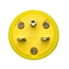 Ericson 6-15 NEMA Plug, Perma-Link, 2P/3W, 1 Ph, 250V, Small, Yellow