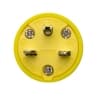 Ericson 6-15 NEMA Plug, Watertight, 2P/3W, 1 Ph, 250V, Small, Yellow