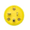 Ericson 6-20 NEMA Plug, Perma-Link, 2P/3W, 1 Ph, 250V, Small, Yellow