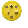 Ericson 6-20 NEMA Plug, Watertight, 2P/3W, 1 Ph, 250V, Small, Yellow