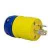 Ericson L5-15 NEMA Plug, Perma-Link, 2P/3W, 1 Ph, 125V, Small, Yellow