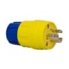 Ericson L7-15 NEMA Plug, Watertight, 2P/3W, 1 Ph, 277V, Small, Yellow