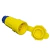 Ericson 5-20 NEMA Connector, Watertight, 2P/3W, 1 Ph, 125V, Small, Yellow