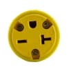 Ericson 6-20 NEMA Connector, Perma-Link, 2P/3W, 1 Ph, 250V, Small, Yellow