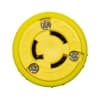 Ericson NEMA Connector, Perma-Grip, 2P/3W, 1 Ph, 15A, 125V, Small, Yellow