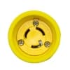 Ericson L5-15 NEMA Connector, Watertight, 2P/3W, 1 Ph, 125V, Small, Yellow