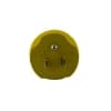 Ericson Locking / Straight Adapter, NEMA 5-15P to L5-15, Yellow