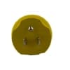 Ericson Locking / Straight Adapter, NEMA 5-15 to L5-20, Yellow