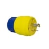 Ericson L5-20 NEMA Plug, Watertight, 2P/3W, 1 Ph, 125V, Medium, Yellow