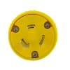 Ericson NEMA Plug, Perma-Grip, 2P/3W, 1 Ph, 20A, 250V, Medium, Yellow