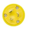 Ericson L6-20 NEMA Plug, Watertight, 2P/3W, 1 Ph, 250V, Medium, Yellow