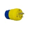 Ericson L7-20 NEMA Plug, Watertight, 2P/3W, 1 Ph, 277V, Medium, Yellow