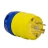 Ericson NEMA Plug, Perma-Link, 3P/4W, 3 Ph, 20A, 250V, Medium, Yellow