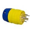 Ericson NEMA Plug, Perma-Link, 3P/4W, 3 Ph, 20A, 480V, Medium, Yellow