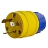 Ericson NEMA Plug, Perma-Grip, 2P/3W, 1 Ph, 30A, 125V, Medium, Yellow