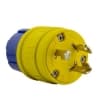 Ericson NEMA Plug, Perma-Grip, 2P/3W, 1 Ph, 30A, 250V, Medium, Yellow