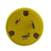 Ericson NEMA Plug, Perma-Grip, 2P/3W, 1 Ph, 30A, 250V, Medium, Yellow