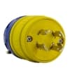 Ericson NEMA Plug, Perma-Link, 3P/4W, 1 Ph, 20A, 125/250V, Large, Yellow