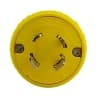 Ericson NEMA Plug, Perma-Link, 3P/4W, 1 Ph, 20A, 125/250V, Large, Yellow
