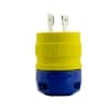 Ericson NEMA Plug, Perma-Link, 3P/4W, 3 Ph, 30A, 250V, Large, Yellow