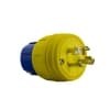 Ericson L15-30 NEMA Plug, Watertight, 3P/4W, 3 Ph, 250V, LG, Yellow