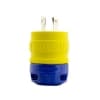 Ericson NEMA Plug, Perma-Link, 3P/4W, 3 Ph, 30A, 480V, Large, Yellow