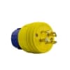 Ericson L17-30 NEMA Plug, Watertight, 3P/4W, 3 Ph, 600V, LG, Yellow