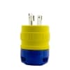 Ericson NEMA Plug, Perma-Link, 3P/4W, 3 Ph, 20A, 120/208V, Large, Yellow