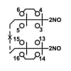 Ericson Pendant Switch, Momentary Non-Interlock, 1NC + 1NO/ 1NC+ 1NO