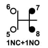 Ericson Pendant Station Switch, Momentary, 1-Button (1NC + 1NO)