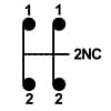 Ericson Pendant Station Switch, Momentary, 1-Button (2NC)