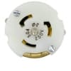Ericson 8364 CMRCL Connector, CA Style, Locking, 3PH, 3P/4W, 250V, 50A, Black
