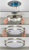 ETi Lighting 11-in 14W Decorative Orbit Flush Mount, 1000 lm, 120V, 3000K-5000K