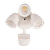 ETi Lighting 38W Security Light w/ Lumen Boost, 3-Head, 120V, CCT Selectable, White