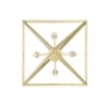 Vivio Gomez Pendant Light, 4-Light, Geometric Open Cage, Champagne Gold
