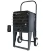 King Electric 10kW Platinum Portable Unit Heater w/ Remote & 25-ft Cord, 725 CFM, 1 Ph, 208V/240V, Gray