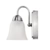 Nuvo 8W LED 1-Light Vanity, 670 lm, 120V, 3000K, Frosted/Nickel