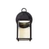 Satco 8W LED Cube Wall Lantern, Dimmable, 620 lm, 120V, 3000K, Clear/Black