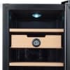Whynter 18.75-in 70W Cigar Humidor & Cooler, 110V, Stainless Steel & Black