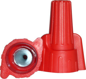 Red Winged Wire Connectors, Easy-Twist 18-8 AWG ( WWC-R-B