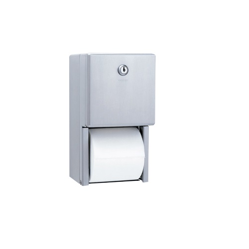 Stainless Steel Dual Roll Toilet Paper Dispenser ( 2888