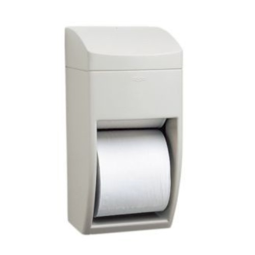 Matrix Gray Plastic Dual Roll Toilet Paper Dispenser ( 5288