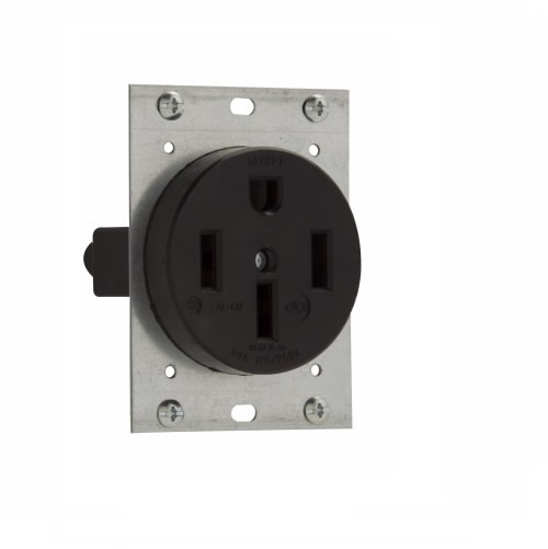 Eaton 50 Amp NEMA 1450R 125V250V Flush Mount Power Receptacle (Eaton 5754N)
